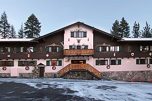 Traditional ski-lodge with a European feel in the heart of Mammoth. Photo: Alpenhof